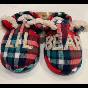 Lil Bear Plush Slippers - Dearfoams D luxe Toddler  Size 7 / 8 Memory Foam kids